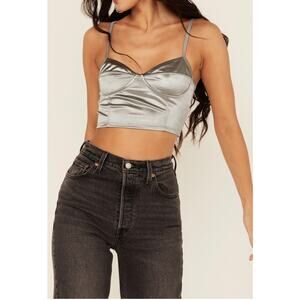 Free People Intimately NWT $48 retail Casino Royal Brami Seafoam Medium